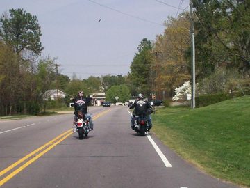 Kirk and Mike riding