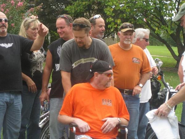 Getting ready for group shot