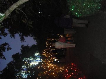 RAINZ AND HOT PEPPER SEENING THE LIGHTS! at Bellingrath Gardens in Theodore! on 12/22/2010