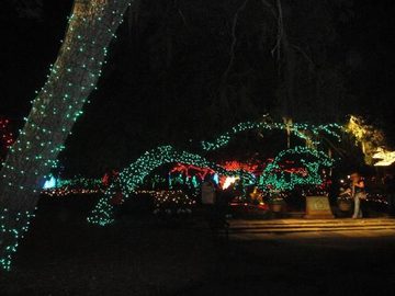 RAINZ AND HOT PEPPER SEENING THE LIGHTS! at Bellingrath Gardens in Theodore! on 12/22/2010