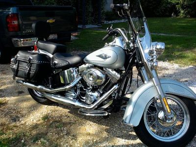 Various pics of me-C- my bitch -Misty and my 97` FXDWG before and after mods.