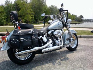 Various pics of me-C- my bitch -Misty and my 97` FXDWG before and after mods.