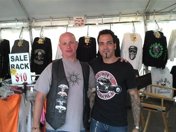 Doug Asermely. Owner-C- Sick Boy Motorcycles and Michael Kemmeries-C- Founder of No Rules Riders