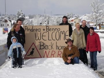 andrea and benno back from australien