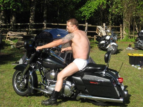 Real bikers wear tighty whiteys