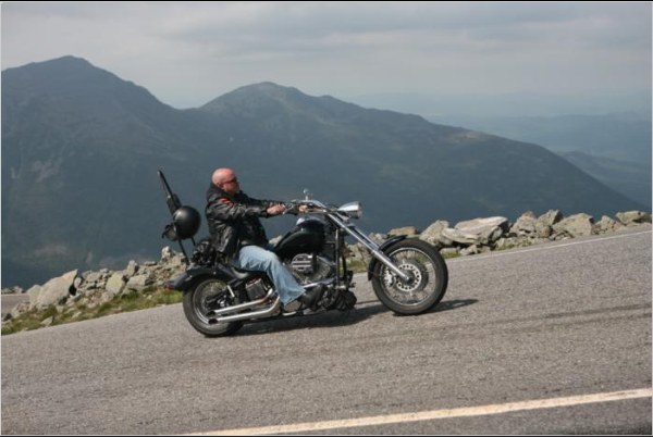 Mike K. Riding Mt. Washington Auto Rd.