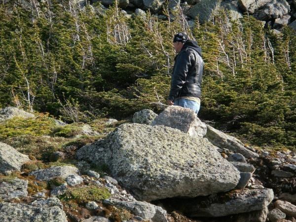 Taking a leak at Mt. Washington
